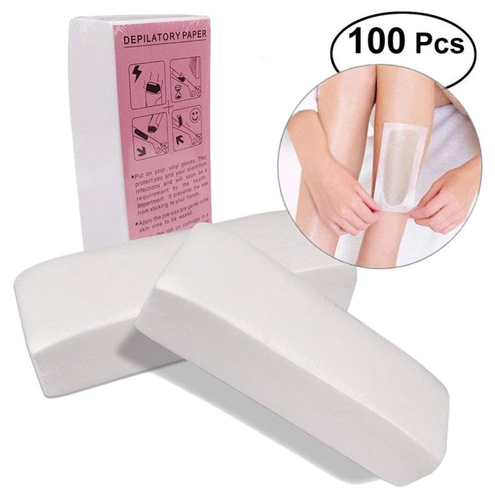 100 Wax strips / Wax strips hair removal strips for hot wax (face/body) - | Fashiongirl