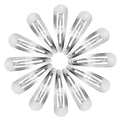 12 pcs Metal Bangles / Hair clips - Silver - 