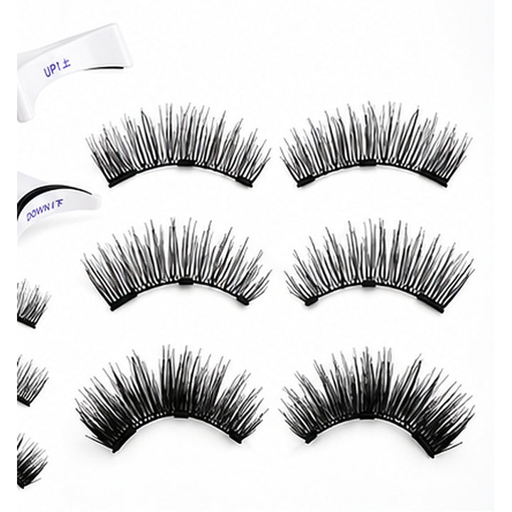 Magnetic Eyelashes with Applicator and Mirror Case - Black – image 2