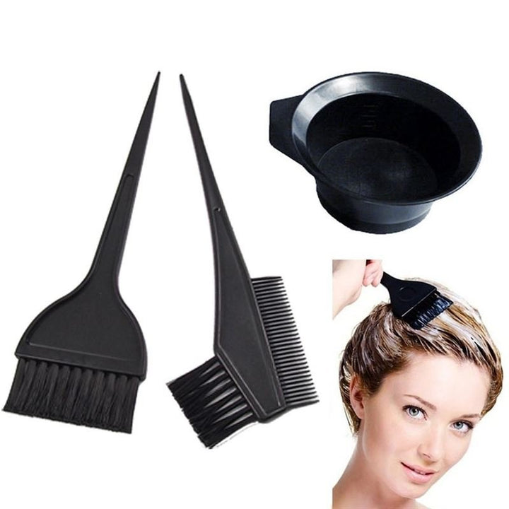 3 Hair colour brushes &amp; 1 colour bowl - complete set - Hair Accessories | Fashiongirl