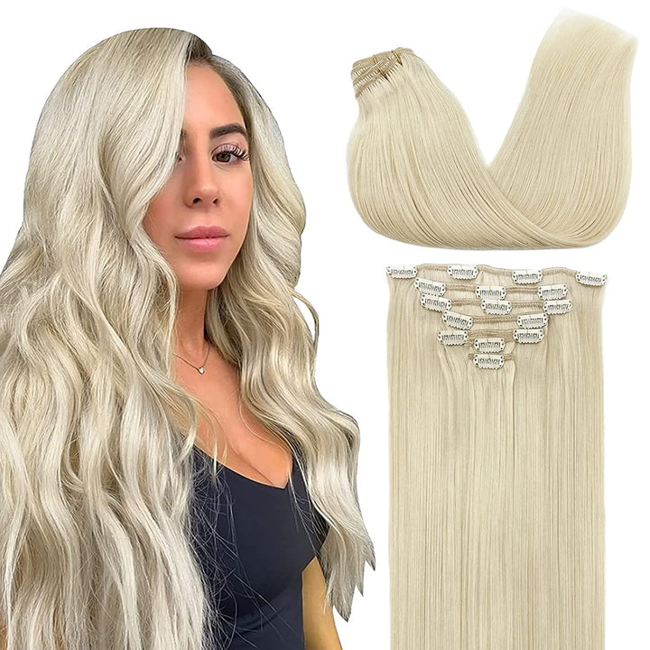 Fashiongirl Clip-In Extensions - 65 cm - #60 Platinblond (100g)