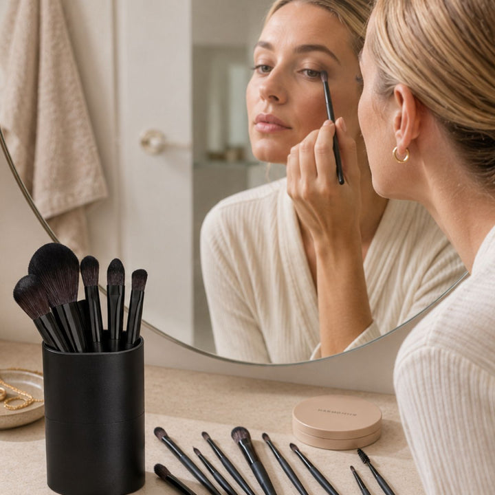 Technique PRO Raven Make-up Pinsel Set - 18 Professionelle Pinsel