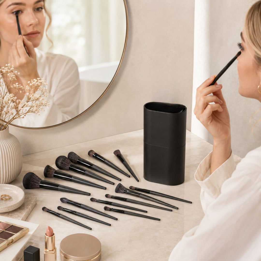Technique PRO Raven Make-up Pinsel Set - 18 Professionelle Pinsel