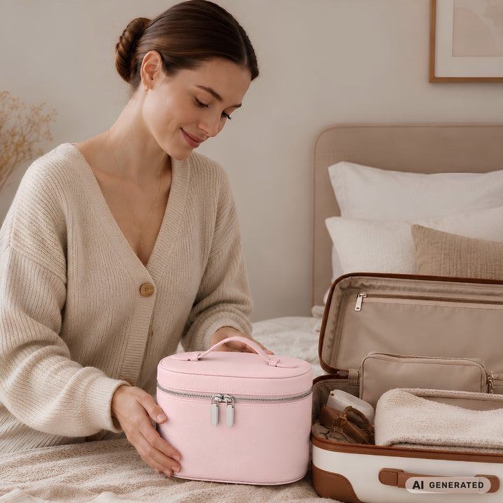 UNIQ Noemie Vanity Beauty Case Travel Organizer - Bubble Pink – image 4