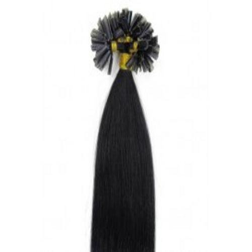 60 cm Hot Fusion Haarverlängerungen 1# Schwarz – | Fashiongirl