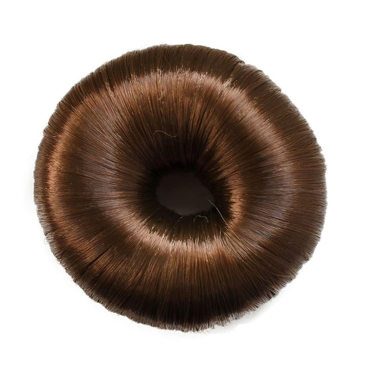 7 cm hair donut w/ artificial hair in multiple colours - Hair Accessories | Fashiongirl