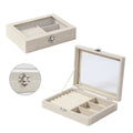 UNIQ Velvet Touch Jewellery box 20 x 15 x 4.5 cm - Beige