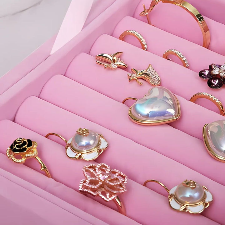 UNIQ Velvet Touch Jewellery box - Pink – image 3