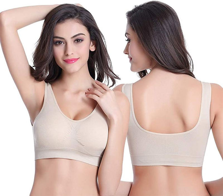 Ahh bra - Comfort bra without underwire Beige - Slim and lift - Shapewear | Fashiongirl