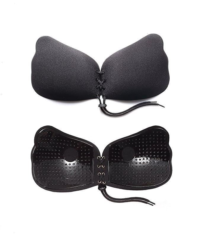 Ava Lift Up Strapless Selbstanpassender BH mit Spitzenverzierung – Schwarz – Shapewear | Fashiongirl