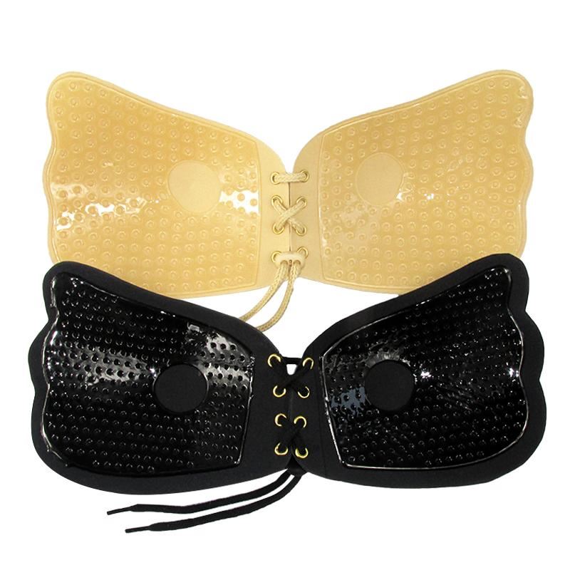 Ava Lift Up Strapless Selbstanpassender BH mit Spitzenverzierung – Schwarz – Shapewear | Fashiongirl