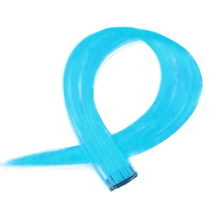 Blue, 50 cm - Crazy Colour Clip On - | Fashiongirl