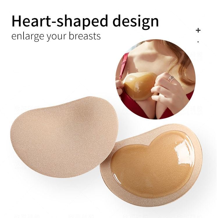 Bra inserts - Heart shaped push up pads for bra - Black - Shapewear | Fashiongirl