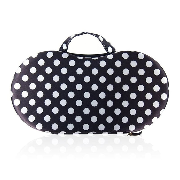 Bra storage bag - Black with white dots - Shapewear | Fashiongirl