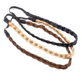 Geflochtenes Stirnband – blond, braun und schwarz – | Fashiongirl