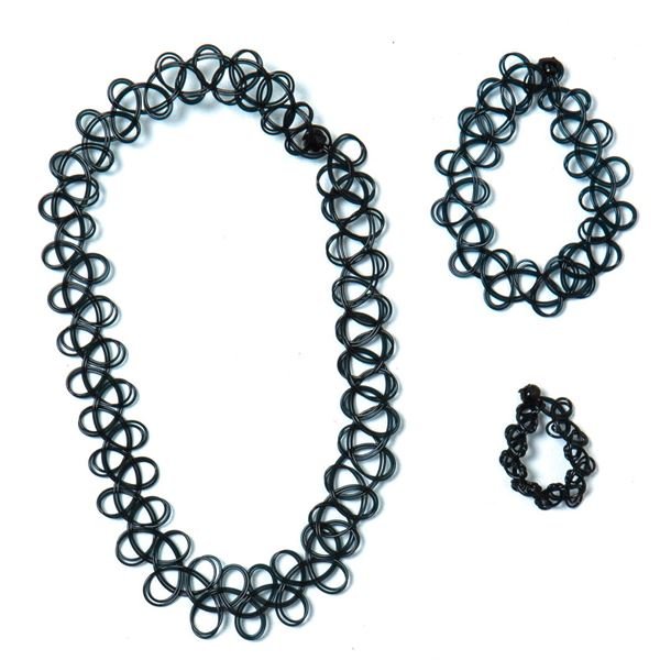 Choker Necklace necklace, bracelet and finger ring - Classic Vintage style - Shapewear | Fashiongirl