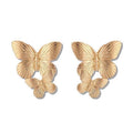 Chris Rubin – Butterflies Butterfly Earrings – Gold – | Fashiongirl