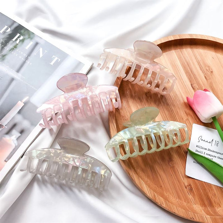 Chris Rubin Daze Hair Claw - Green Marble - Hair Accessories | Fashiongirl