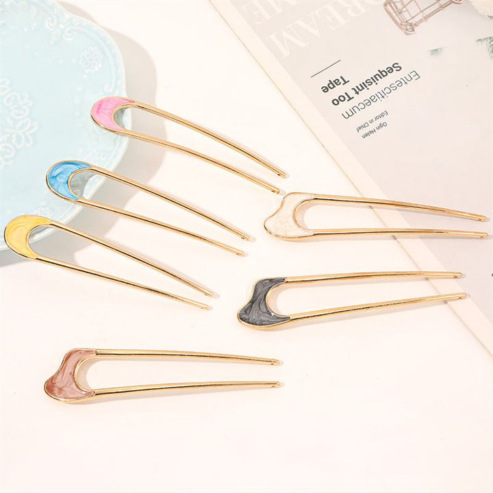 Chris Rubin Emely Hairpin - White - Hair Accessories | Fashiongirl