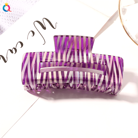 Chris Rubin Ruby Hair Claw - Chromatic Purple - Hair Accessories | Fashiongirl