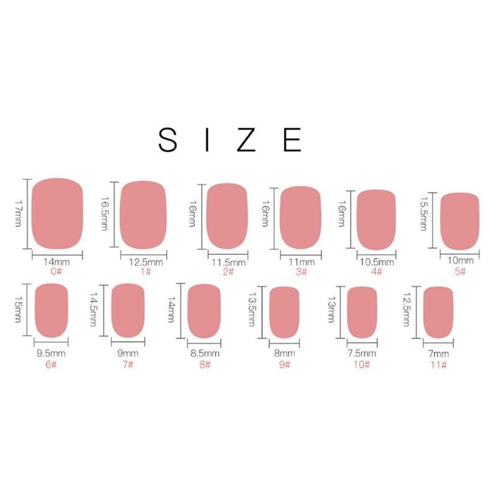 Click On / Press On Nails - Red #S264 - | Fashiongirl