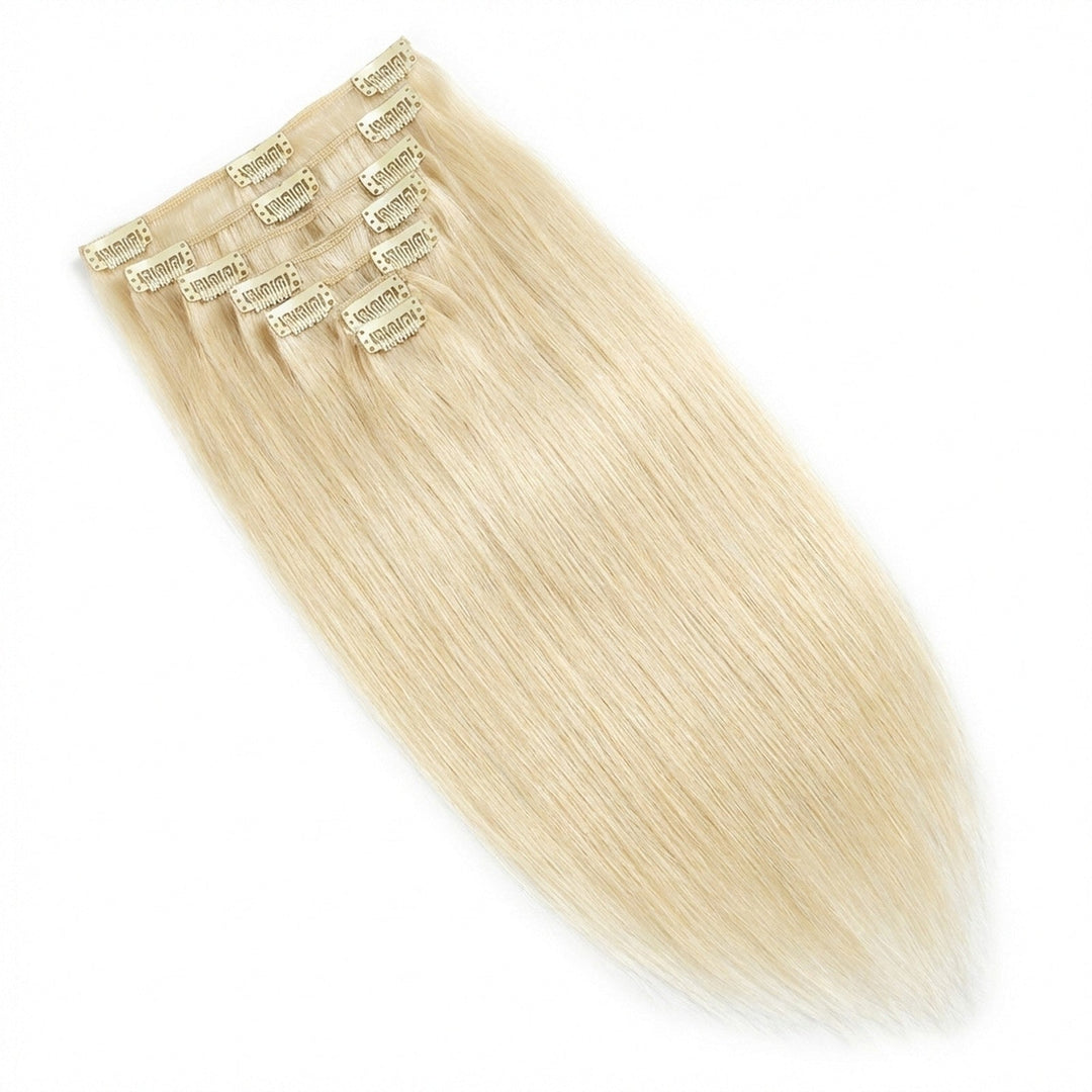 Clip In Extensions 60 platinum blonde - Clip in Extensions - Fashiongirl