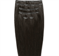 Clip on hair extensions #2 Dark brown - 7 sets - 50 cm | Gold24 - | Fashiongirl
