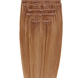 Clip on hair extensions #30 Chestnut - 7 sets - 50 cm | Gold24 - | Fashiongirl