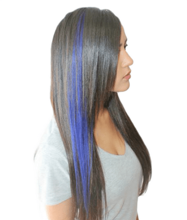 Cobolt blue, 50 cm - Crazy Colour Clip On - | Fashiongirl