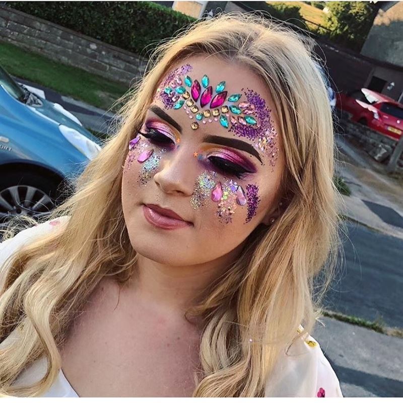 Face Jewels - Face diamonds with rhinestones (YT - 07) - | Fashiongirl