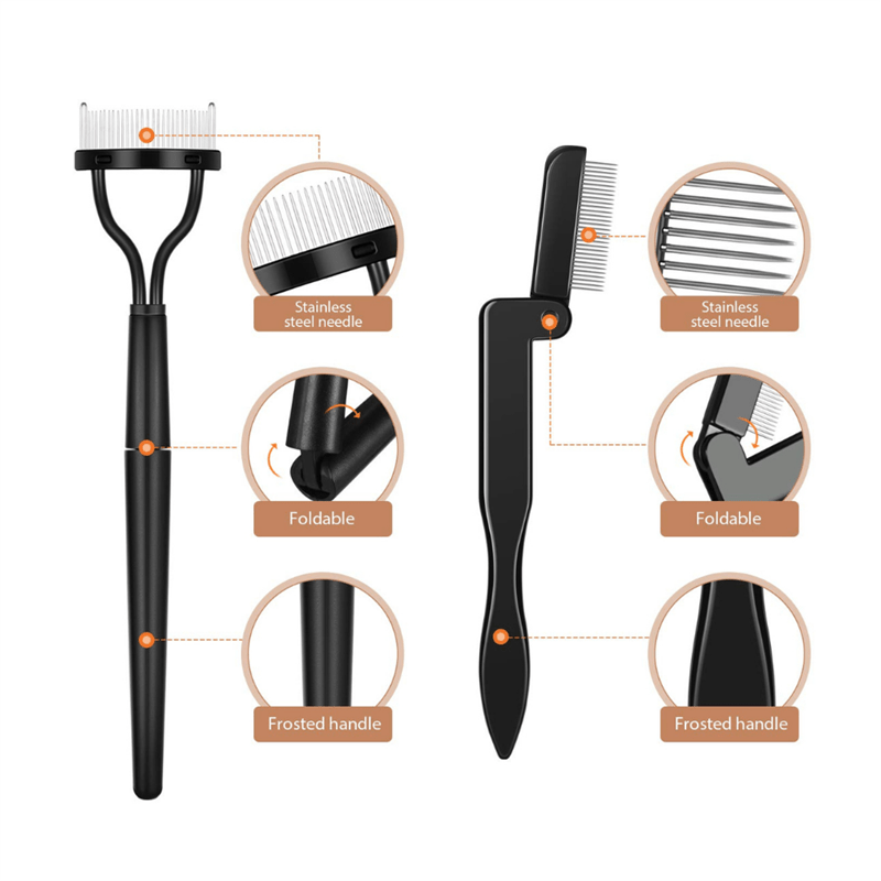 Foldable Eyelash and Eyebrow Kit - 4 pcs. - 