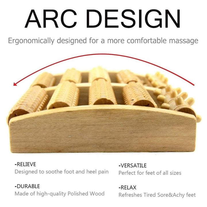 Foot Massage Roller / Wooden Roller - 2x5 rollers - | Fashiongirl