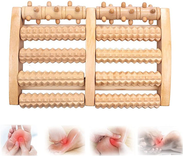 Foot Massage Roller / Wooden Roller - 2x5 rollers - | Fashiongirl