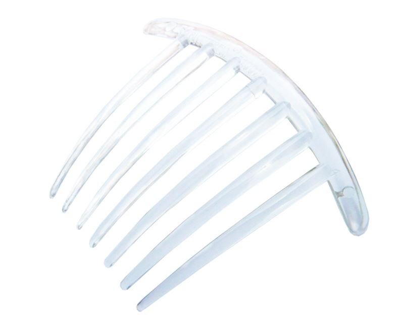 French Twist side hair comb - Clear - | Fashiongirl