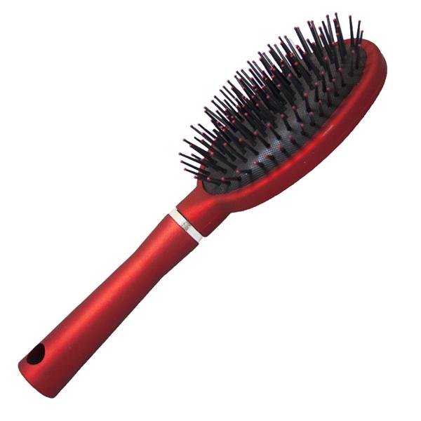 Hair Brush Oval Cushion - Red - Hair Styling tool | Fashiongirl