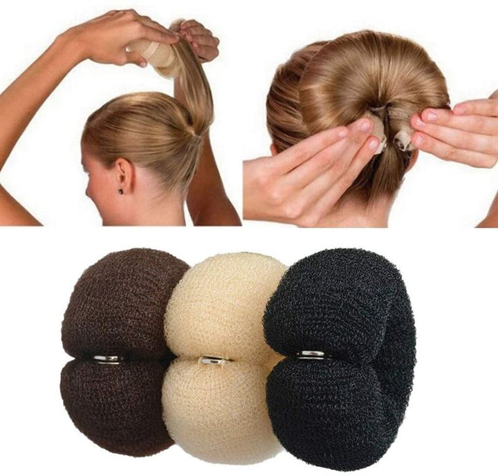 Hair Sausage Donut - Blonde, Brown, Black - 17 cm - Hair Accessories | Fashiongirl