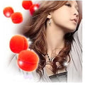 Haar-Sponge-Curlers 6 Stück rot – Schaumstoff-Lockenwickler – Haarstyling-Werkzeug | Fashiongirl