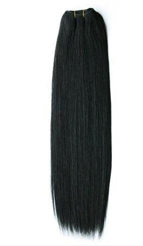 Hair Weft 50 cm coloured black 1B# - | Fashiongirl