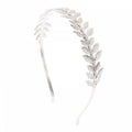 Stirnband mit silbernen Blättern – Haaraccessoires