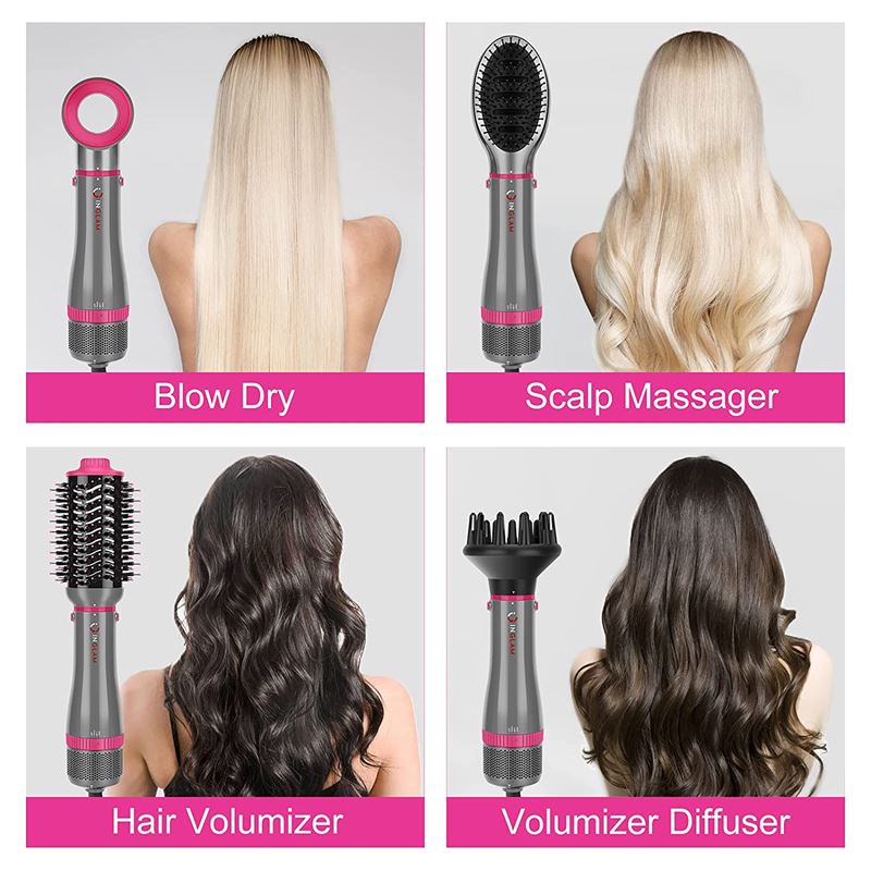 Hot Airstyler - multistyler, 5 - in - 1 set - For curls, waves, straighten, brush &amp; dry hair - | Fashiongirl