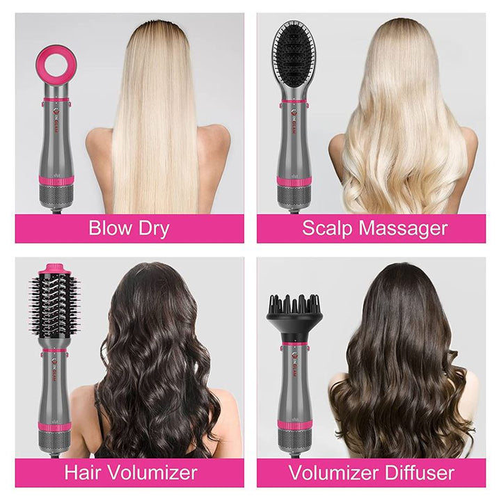 Hot Airstyler - multistyler, 5 - in - 1 set - For curls, waves, straighten, brush &amp; dry hair - | Fashiongirl