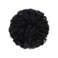 Messy Bun Haargummi mit lockigem Kunsthaar – 1# Jet Black – Haaraccessoires | Fashiongirl