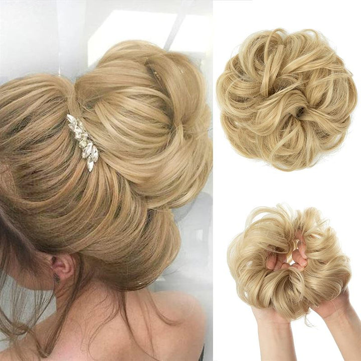 Messy Curly Hair for bun #613 - Blonde - Hair Accessories | Fashiongirl