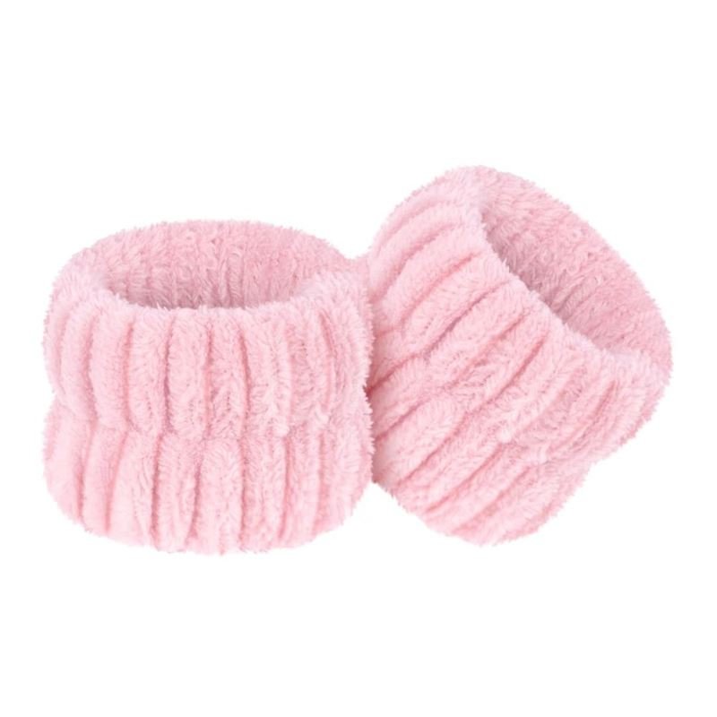 Mikrofaser-Handgelenkband zum Waschen – Rosa, 2 Stück – | Fashiongirl