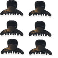 Mini-Haarspangen – 6 Stück – 1,5 cm, schwarz – | Fashiongirl