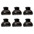 Mini-Haarspangen – 6 Stück – 2,5 cm – Schwarz – | Fashiongirl