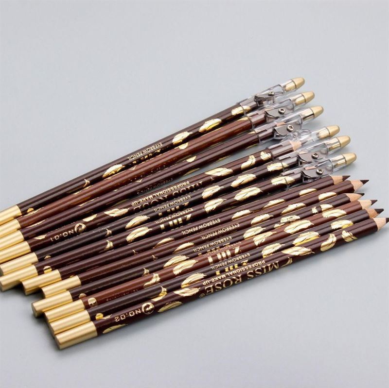 Miss Rose Eyebrow Pencil / Eyebrow Brush - No. 6 Black Brown - | Fashiongirl