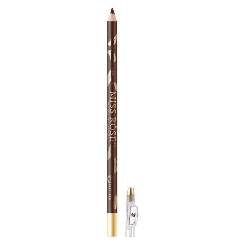 Miss Rose Eyebrow Pencil / Eyebrow Brush - No. 6 Black Brown - | Fashiongirl