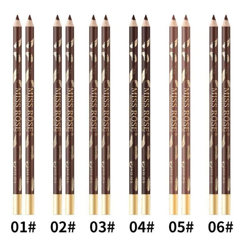 Miss Rose Eyebrow Pencil / Eyebrow Brush - No. 6 Black Brown - | Fashiongirl
