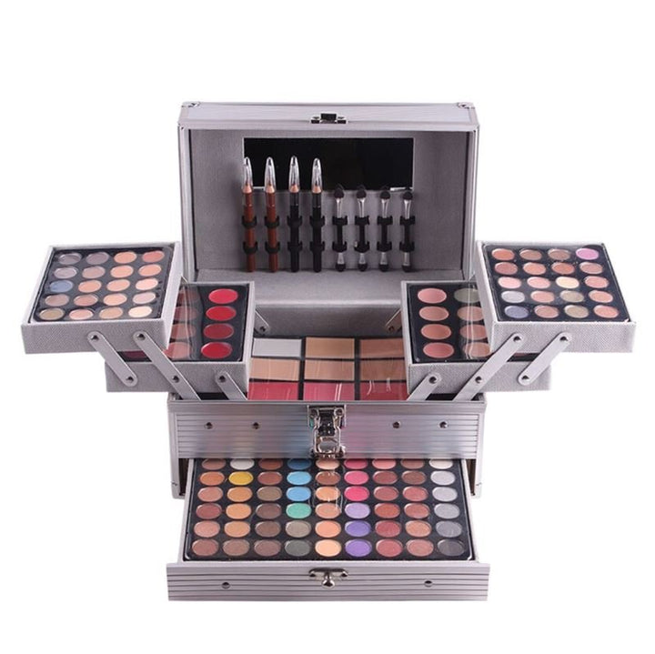 Miss Rose Multifunctional Aluminium Makeup Palette Box - | Fashiongirl